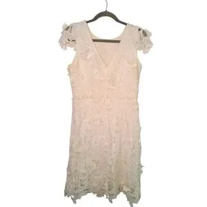 lace bandeau maxi dress Trendy, Chic Women's Clothing Boutique Fore Collection White Lace Bodysuit Maxi Dress for Women, Size L Lane 201 main image 0
